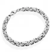 Oceľový náramok kráľovská väzba 6 mm MNCBR14-341-A
