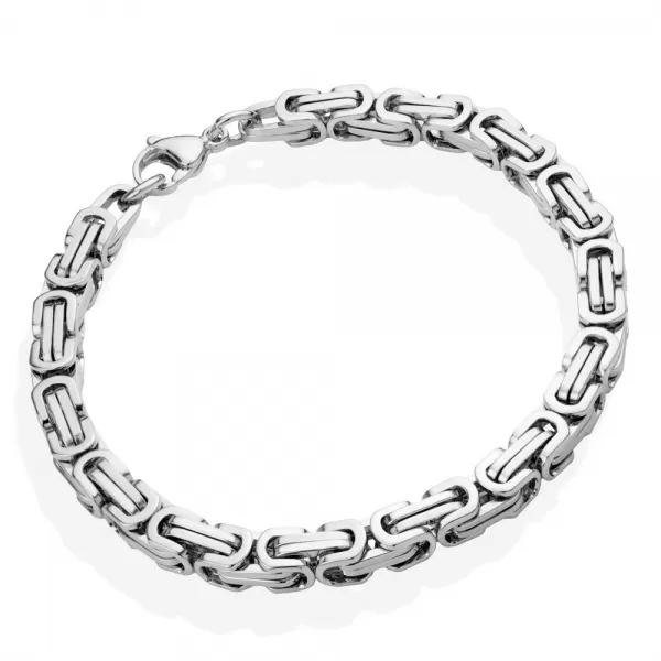 Oceľový náramok kráľovská väzba 6 mm MNCBR14-341-A