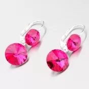 Visiace náušnice s kryštálmi N336ČV-JK