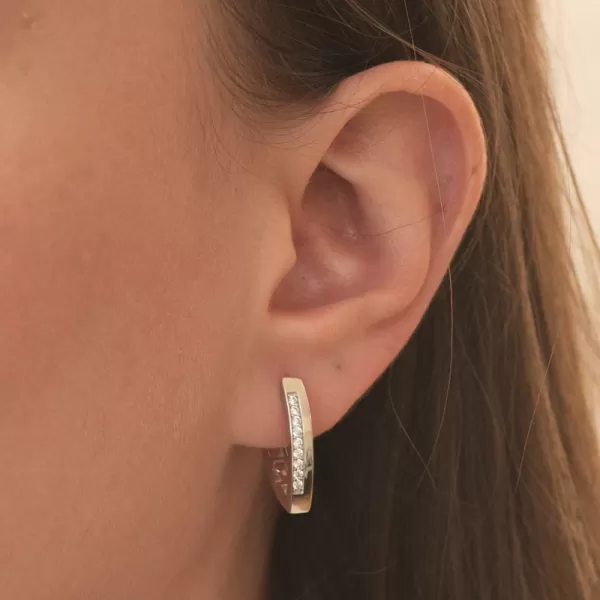 Strieborné náušnice so zirkónmi PKL-2262