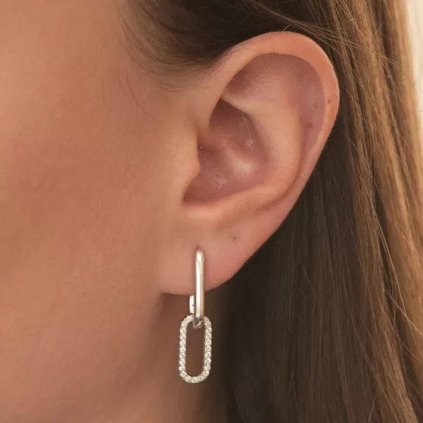 Strieborné náušnice so zirkónmi PKL-2235