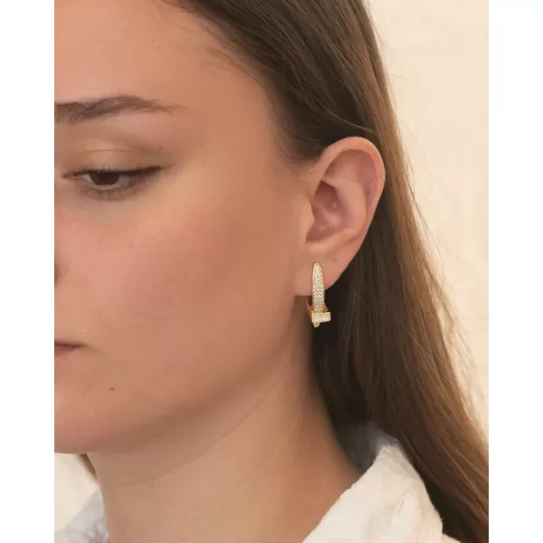 Zlákané strieborné náušnice so zirkónmi PKL-2257