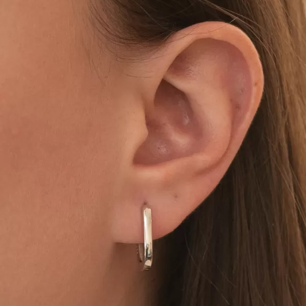 Náušnice striebornej podložky PKL-2245