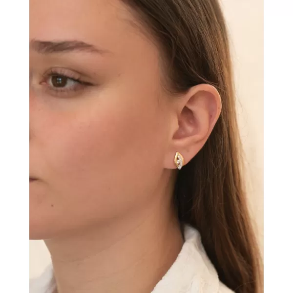 Pozlátené striebro zásahy so zirkónmi PKL-2252