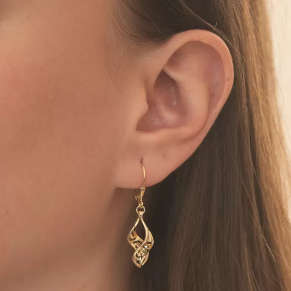 Čalúnené strieborné náušnice PKL-2240