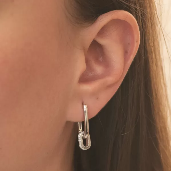 Strieborné náušnice so zirkónmi PKL-2256