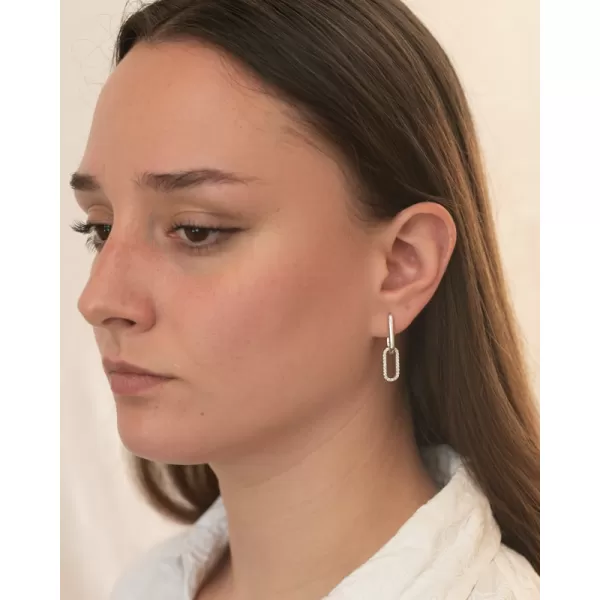 Strieborné náušnice so zirkónmi PKL-2235