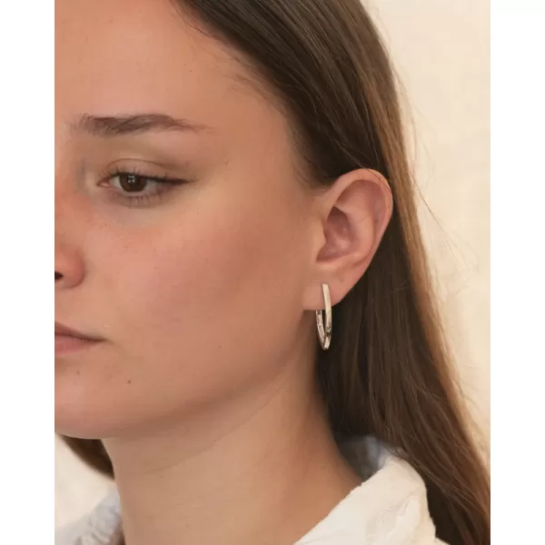 Náušnice striebornej podložky PKL-2231