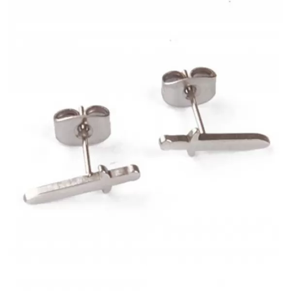 Náušnice - oceľ 6214