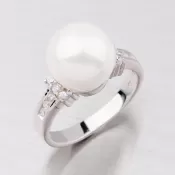 Prsteň s perlou R5020