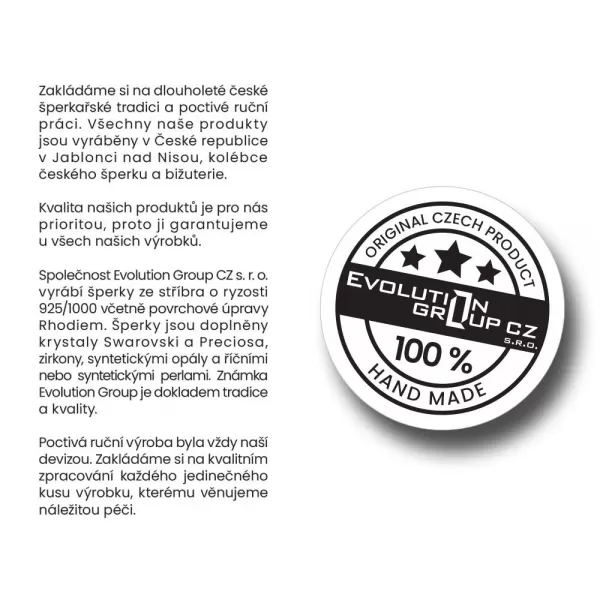 Sada šperkov s kryštálmi Swarovski náušnice a prívesok biela kocka 39068.1