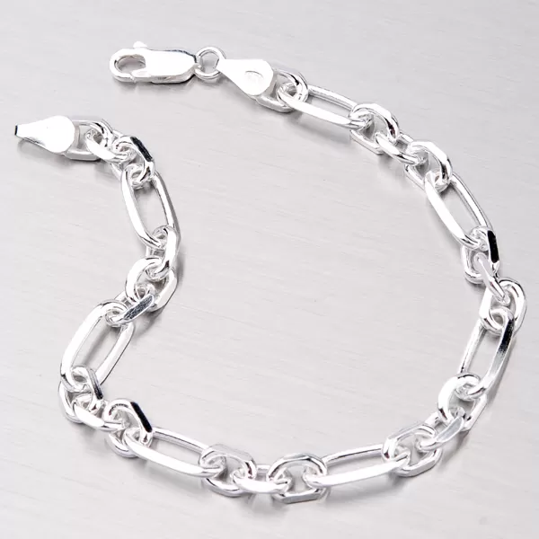 Strieborná retiazka Figaro ROLO3+1-4SD-150