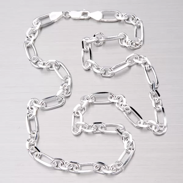 Strieborná retiazka Figaro ROLO3+1-4SD-150