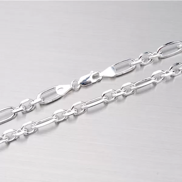 Strieborná retiazka Figaro ROLO3+1-4SD-150