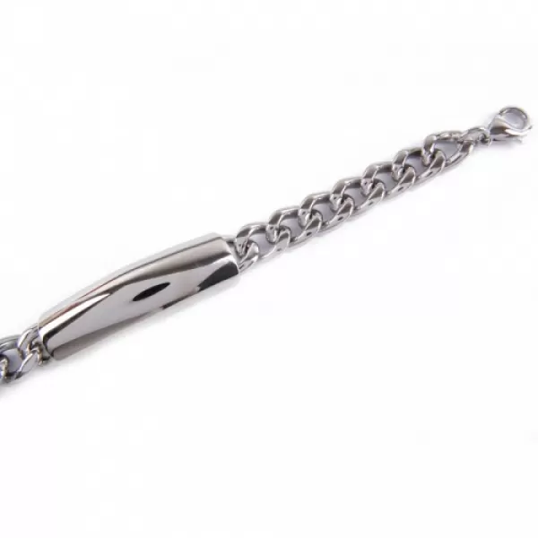 Oceľový náramok s doskou B249N