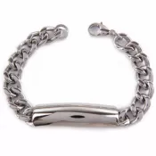 Oceľový náramok s doskou B249N