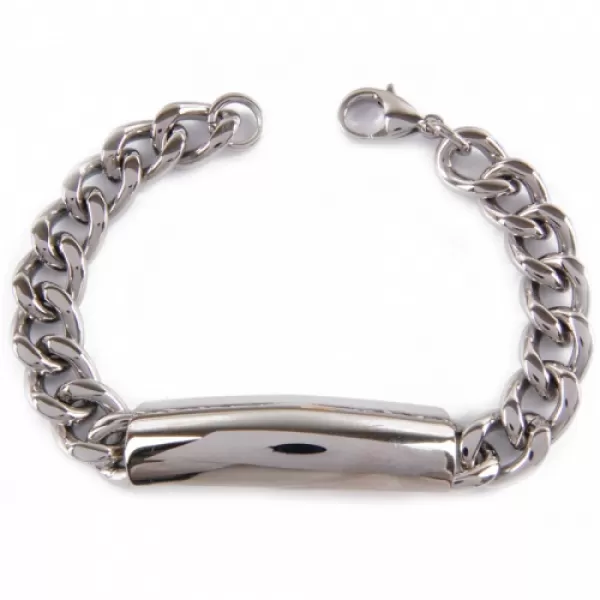 Oceľový náramok s doskou B249N