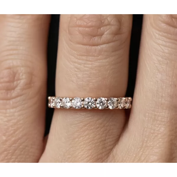 Dámsky prsteň s diamantmi z ružového zlata 10845D-CV