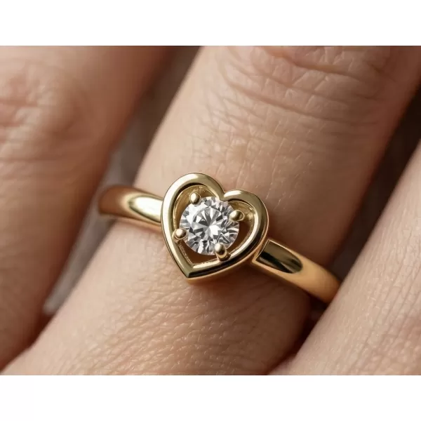 Zásnubný prsteň s diamantom ZP-10849D-ZL