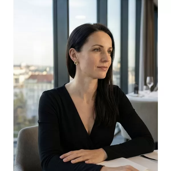 Zlaté náušnice 585/1000 s prírodnými diamantmi 0,024ct, G/SI