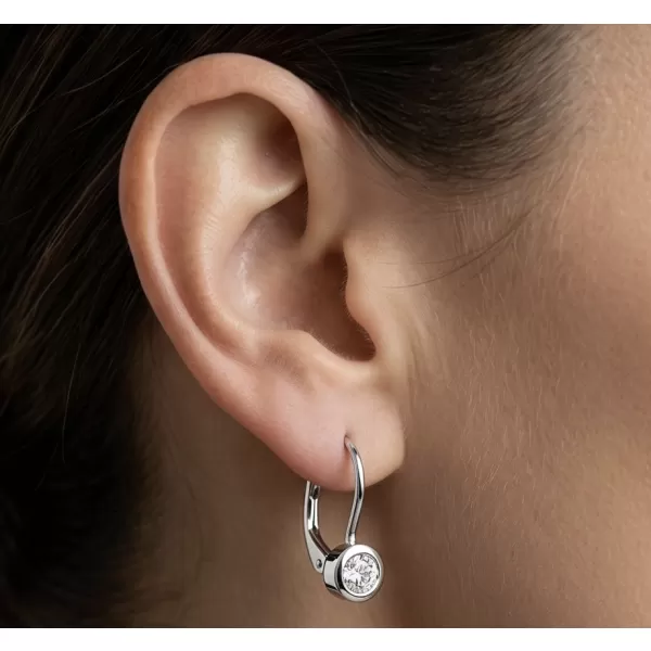 Náušnice s diamantmi 10824-B-DIA