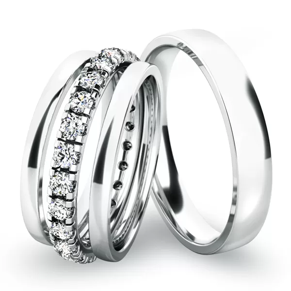 Snubné prstene set zo zlata SP-61045-SET01