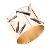 Thierry Mugler oceľový prsteň T21097D