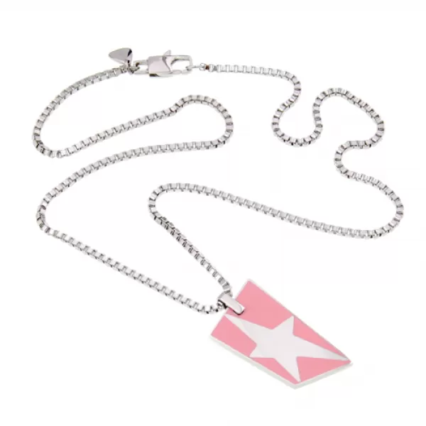 Thierry Mugler oceľový náhrdelník T41113P