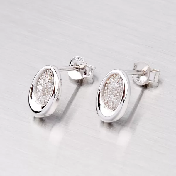 Elegantné náušnice zo striebra WTE0255