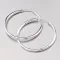 Kruhy z bieleho zlata 25 mm 12-055