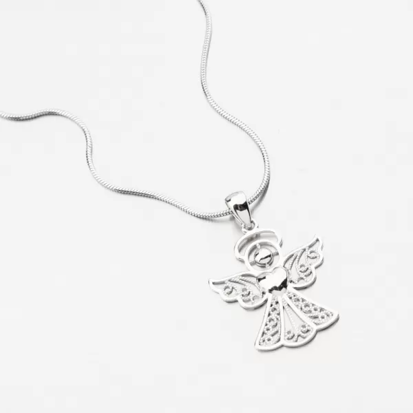 Silver Pendant Angel Filigree PKL-3157