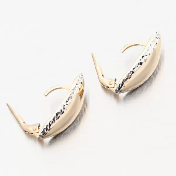 Zlaté náušnice s gravírovaním PKL22-063