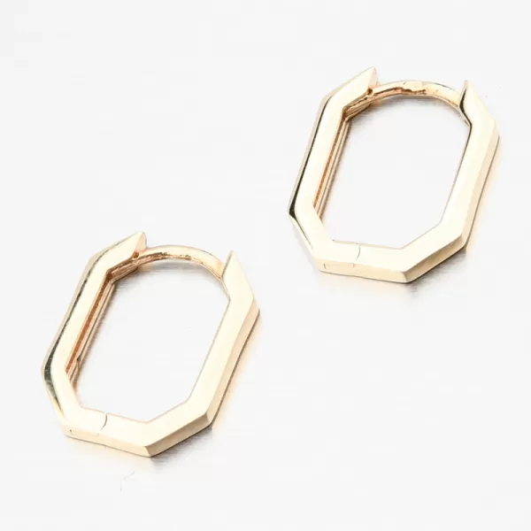 Zlaté štvorcové náušnice PKL22-051