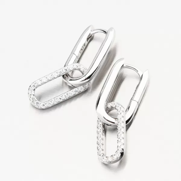 Strieborné náušnice so zirkónmi PKL-2235