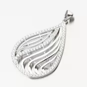 Strieborný prívesok so zirkónmi PKL-3161