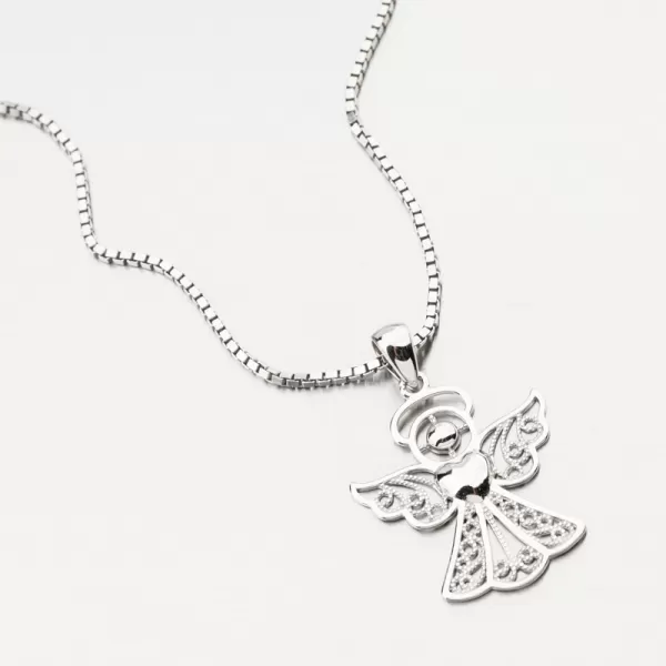 Silver Pendant Angel Filigree PKL-3157