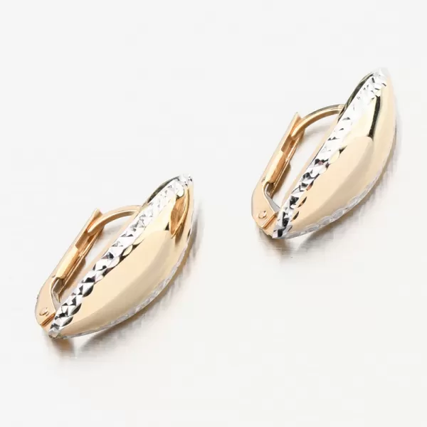 Zlaté náušnice s gravírovaním PKL22-063