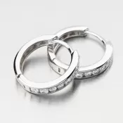 Strieborné kruhy 16 mm so zirkónmi PKL-2267