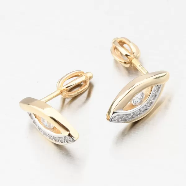 Pozlátené striebro zásahy so zirkónmi PKL-2252