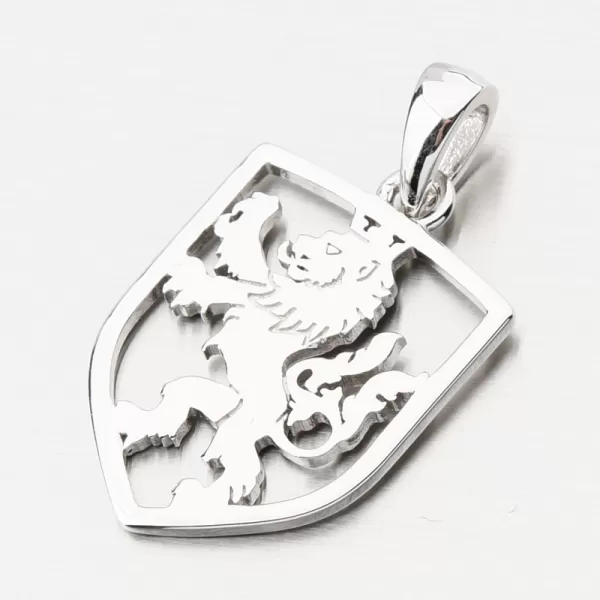 Czech Lion Flag Silver Pendant PKL-3158