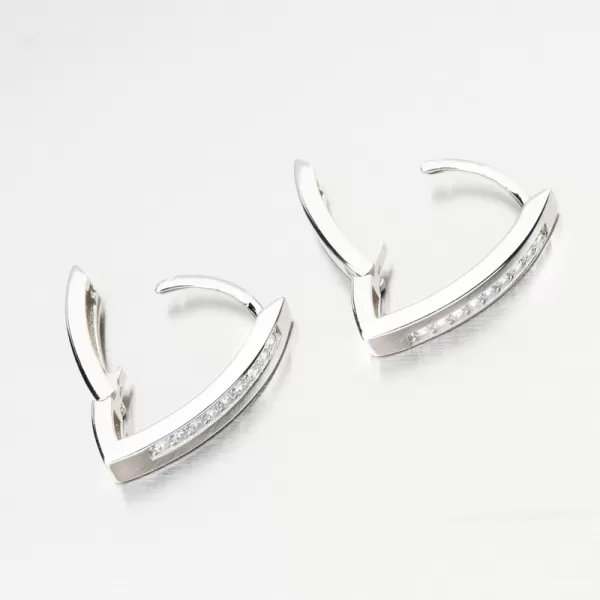 Strieborné náušnice so zirkónmi PKL-2262