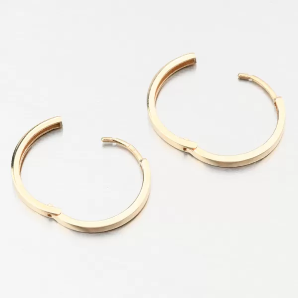Dámske náušnice žlté zlato 585 kruhov 19 mm PKL22-062