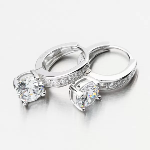Strieborné kruhy so zirkónmi PKL-2243