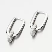 Strieborné náušnice so zirkónmi PKL-2256