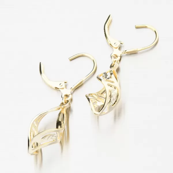 Čalúnené strieborné náušnice PKL-2240