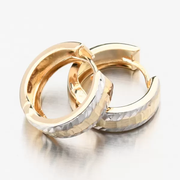 Zlaté kruhy s gravírovaním PKL22-059