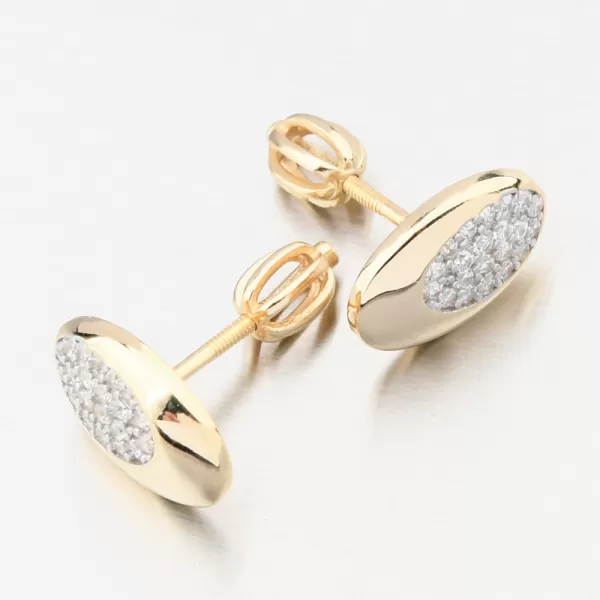 Pozlátené striebro zásahy so zirkónmi PKL-2265