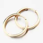 Dámske náušnice žlté zlato 585 kruhov 19 mm PKL22-062