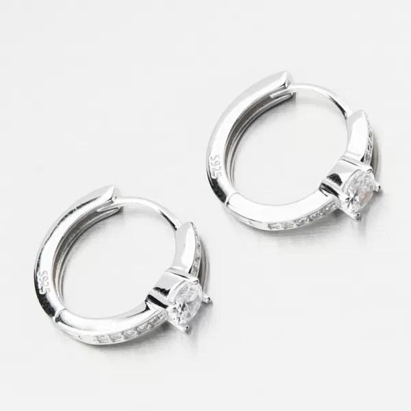 Strieborné kruhy so zirkónmi PKL-2241