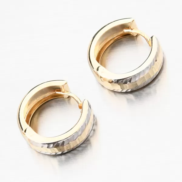 Zlaté kruhy s gravírovaním PKL22-059